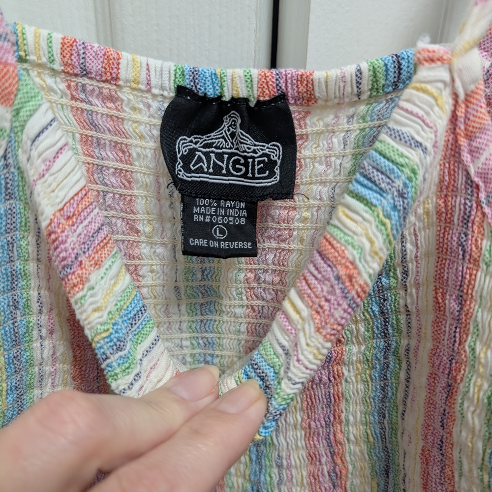 Angie Pastel Striped Mini Dress - Picture 3 of 6